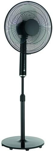 VENTILADOR PIE C/MANDO 40W D.23CM NEGRO SONEDAS