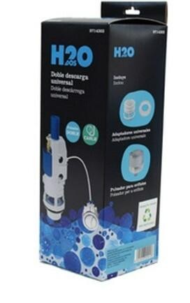 DESCARGA CISTERNA WC DOBLE PULSADOR H2O