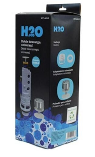 DESCARGA CISTERNA WC DOBLE PULSADOR H2O
