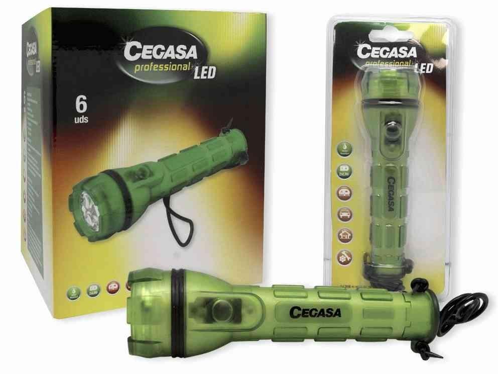 LINTERNA CEGASA CAMPING 3LEDS GREEN LIGH