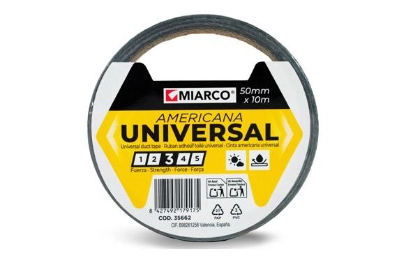 CINTA AMERICANA UNIVERSAL NEGRA  50MM*10MTS