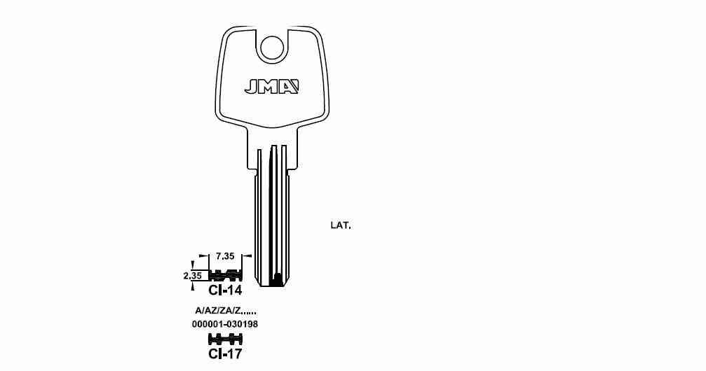 LLAVE SEGURIDAD CI-14 LATON