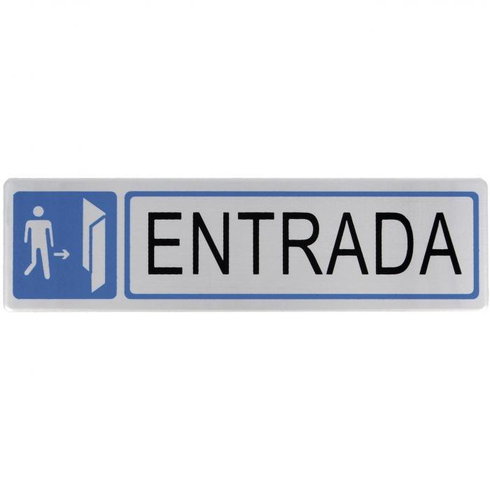 SEÑAL ENTRADA INOX 163*45