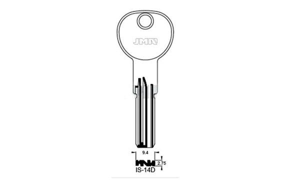 LLAVE SEGURIDAD IS-14D LATON