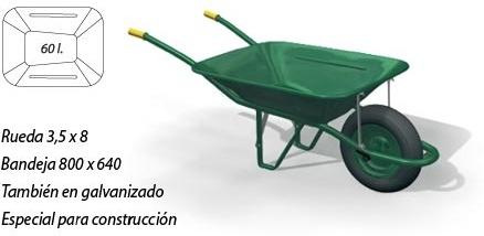 CARRETILLO VERDE SANZ 60 LITROS