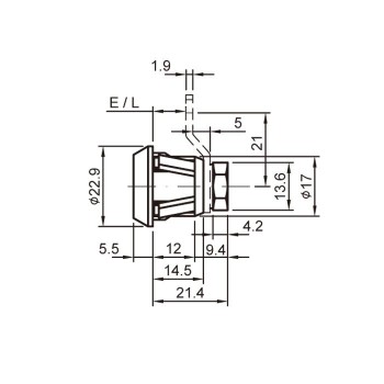 CERRADURA BUZON PUERTA METAL CROMO 710